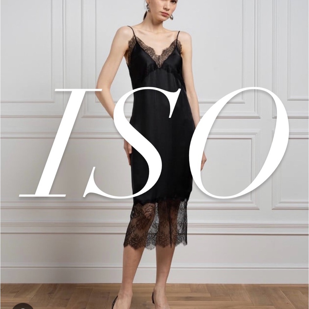 Elegant Black Lace Slip Dress